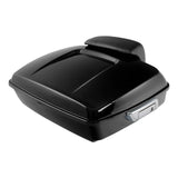 TCMT 10.7'' Chopped Tour Pack with Backrest Pad Fit For Harley Touring '14-'24