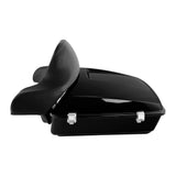 TCMT 10.7'' Chopped Tour Pack with Wrap Around Backrest Pad Fit For Harley Touring '14-'24