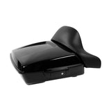 TCMT 10.7'' Chopped Tour Pack with Wrap Around Backrest Pad Fit For Harley Touring '14-'24