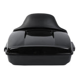 TCMT 10.7'' Chopped Tour Pack with Wrap Around Backrest Pad Fit For Harley Touring '14-'24