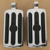 TCMT 10mm Highway Foot Pegs Footrest Chrome Fit For Harley Davidson Touring Softail - TCMTMOTOR
