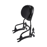 TCMT 12" Sissy Bar Backrest & Leather Pad Fit For Indian Chief Vintage '14-'18 - TCMT