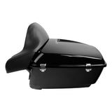 TCMT 13.7" King Tour Pack with Wrap Around Backrest Pad Fit For Harley Touring '14-'24