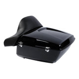 TCMT 13.7" King Tour Pack with Wrap Around Backrest Pad Fit For Harley Touring '14-'24