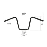 TCMT 14" Rise Ape Hanger 1" HandleBar Fit For Harley Sportster XL 883 1200 - TCMT