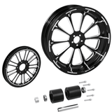 TCMT 18" x 5.5" Rear Wheel Rim Hub + Belt Pulley Fit For Harley Touring 2009-2022 - TCMTMOTOR