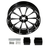 TCMT 18" x 5.5" Rear Wheel Rim Hub + Belt Pulley Fit For Harley Touring 2009-2022 - TCMTMOTOR