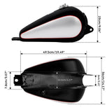 TCMT 3.4 Gallons Fuel Gas Tank For Honda Rebel 250 CMX250 '85-'16 - TCMT