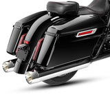 TCMT 4.33" Megaphone Slip-On Exhaust Pipes Fit For Harley Touring '17-'24 - TCMT