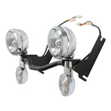 TCMT 4.5" LED Spot Passing Lights Turn Signals Bar Fit For Harley Road King '94-'22 - TCMT