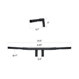 TCMT 4"/6"/8"/10"/12''/14''/16''/18'' Rise T-Bars Handlebar Custom Drag Bar Fit For Harley Dyna FXST FLST - TCMTMOTOR