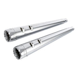 TCMT 4" Megaphone Slip On Dual Exhaust Pipe Fit For Harley Touring '95-'16 - TCMT
