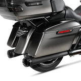 TCMT 4" Megaphone Slip On Dual Exhaust Pipe Fit For Harley Touring '95-'16 - TCMT
