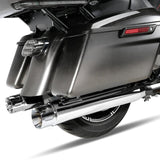 TCMT 4" Megaphone Slip-On Muffler Exhaust Pipes Fit For Harley Touring '17-'24 - TCMT