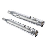 TCMT 4" Megaphone Slip-On Muffler Exhaust Pipes Fit For Harley Touring '17-'24 - TCMT