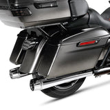 TCMT 4" Slip on Megaphone Mufflers Exhaust Pipe Fit For Harley Touring '95-'16 - TCMT