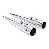 TCMT 4" Slip on Megaphone Mufflers Exhaust Pipe Fit For Harley Touring '95-'16 - TCMT