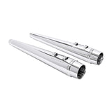TCMT 4" Slip on Megaphone Mufflers Exhaust Pipe Fit For Harley Touring '95-'16 - TCMT