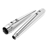 TCMT 4" Slip on Megaphone Mufflers Exhaust Pipe Fit For Harley Touring '95-'16 - TCMT