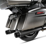 TCMT 4" Slip on Megaphone Mufflers Exhaust Pipe Fit For Harley Touring '95-'16 - TCMT