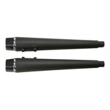 TCMT 4" Slip on Megaphone Mufflers Exhaust Pipe Fit For Harley Touring '95-'16 - TCMT