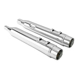 TCMT 4" Slip On Straight Mufflers Exhaust Pipe Fit For Harley Touring '17-'24 - TCMT