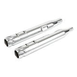 TCMT 4" Slip On Straight Mufflers Exhaust Pipe Fit For Harley Touring '17-'24 - TCMT