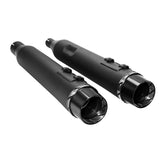 TCMT 4" Slip On Straight Mufflers Exhaust Pipe Fit For Harley Touring '17-'24 - TCMT