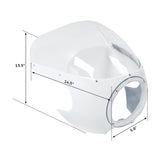 TCMT 5 3/4" Front Headlight Fairing W/ Smoke Windshiled Fit For Harley Sportster Dyna - TCMT