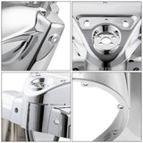 TCMT 7" Chrome Round Headlight Nacelle Cover Fit For Harley Road King '14-'24 - TCMT