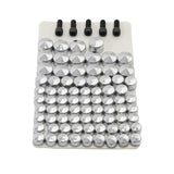 TCMT 75PCS Chrome Bolt Topper Caps Fit For Harley Davidson FLH FLT Models '07-'13