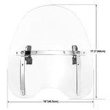 TCMT 7/8" Front Windscreen Windshield Fit For Harley Softail Sportster Dyna - TCMT