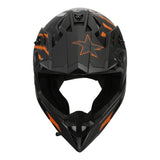 TCMT Adult Full Face DOT Motocross Off-Road Helmet Black/Orange - TCMTMOTOR