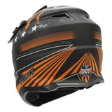TCMT Adult Full Face DOT Motocross Off-Road Helmet Black/Orange - TCMTMOTOR