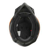 TCMT Adult Full Face DOT Motocross Off-Road Helmet Black/Orange - TCMTMOTOR