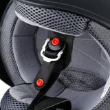 TCMT Adult Matte Black 3/4 Open Face DOT Motorcycle Vintage Retro Helmet - TCMT