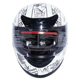 TCMT Adult Pink Butterfly Full Face DOT Motorcycle Helmet - TCMT