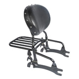 TCMT Backrest Sissy Bar Pad Luggage Rack Fit For Indian Chief Dark Horse '16-'18 - TCMT