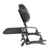 TCMT Backrest Sissy Bar Pad Luggage Rack Fit For Indian Chief Dark Horse '16-'18 - TCMT