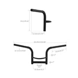 TCMT Black Ape Hanger Handlebar Fit For Honda Rebel CMX300 '17-'24 - TCMT