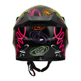 TCMT Youth Kids DOT Motocross Off-Road Helmet Black Graffiti - TCMTMOTOR