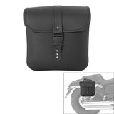 TCMT Black PU Leather Saddlebags Side Bag Fit For Harley Sportster Dyna Yamaha Honda Suzuki - TCMT