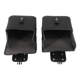 TCMT Black PU Leather Saddlebags Side Bag Fit For Harley Sportster Dyna Yamaha Honda Suzuki - TCMT