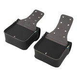 TCMT Black PU Leather Saddlebags Side Bag Fit For Harley Sportster Dyna Yamaha Honda Suzuki - TCMT