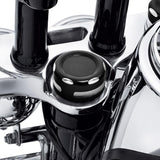 TCMT Black Triple Tree Top Upper Fork Nut Bolt Cover Fit For Harley Dyna '11-'17 - TCMT