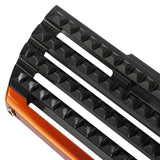 TCMT Black&Orange Driver Rider Footboard Kit Fit For Harley Fat Boy 114 FLFBS '18-'21 - TCMT