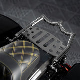 TCMT Black/Chrome Luggage Rack Fit For Harley Touring '09-'25 - TCMT
