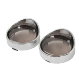 TCMT Bullet Turn Signal Light Lens Trim Visor Style Fit For Harley Sportster Softail - TCMT