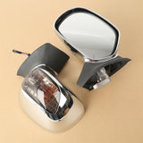 TCMT Chrome Turn Signal Integrated Rear View Side Mirrors Fit For Honda Goldwing GL 1800 2001-2017 - TCMTMOTOR