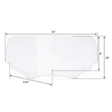 TCMT Clear Smoked Front Windshield Windscreen Fit For Harley Touring & Trike '96-'13 Batwing Fairing - TCMT